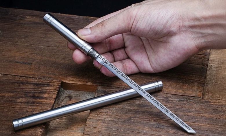 Micro katana da EDC é um produto divertido e funcional