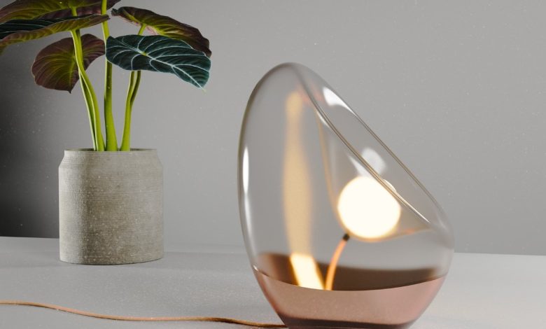 Conceito de luminária escultural transforma design moderno