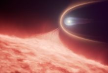 Hubble revela estrela rara formada por colisão cósmica