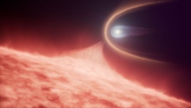Hubble revela estrela rara formada por colisão cósmica