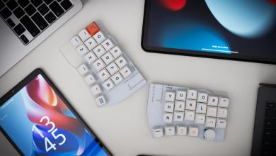 Wing45 apresenta teclado ergonômico sem fio para design moderno
