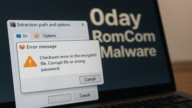 WinRAR é explorado em ataque com malware RomCom CVE-2025-8088