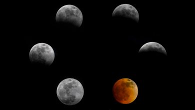NASA observa eclipse total da lua na órbita da Terra