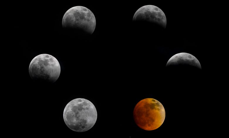 NASA observa eclipse total da lua na órbita da Terra