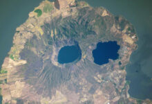 Imagem de satélite destaca descoberta de olhos vulcânicos