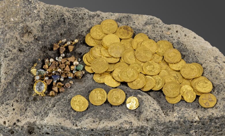 Pesquisa revela tesouro de ouro de 1.400 anos em Hippos