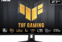 ASUS TUF Gaming: monitor de 27 polegadas com desconto e garantia de 3 anos
