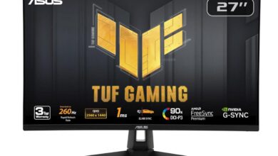 ASUS TUF Gaming: monitor de 27 polegadas com desconto e garantia de 3 anos