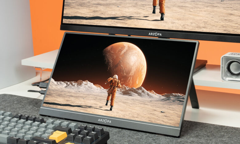 Arzopa lança monitor portátil de 180Hz para gamers