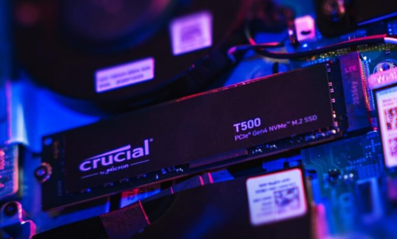 Crucial T500 1TB chega a preço recorde em SSD para games