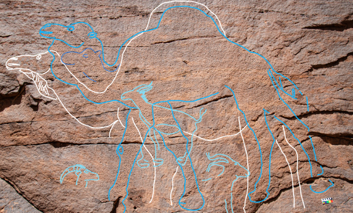 Descoberta revela arte rupestre e antigos oásis no deserto