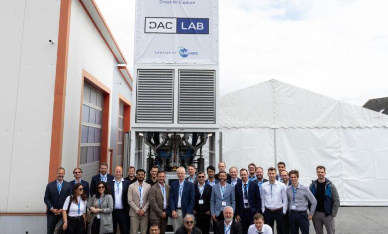 DACLab remove CO₂ com menos energia que concorrentes