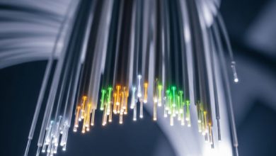 Petrovich et al. report a microstructured optical waveguide with unprecedented transmission bandwidth and attenuation. Image credit: Gemini AI.