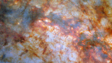 This Hubble image shows Messier 82, a starburst irregular galaxy located 12 million light-years away in the constellation of Ursa Major. Image credit: NASA / ESA / Hubble / W.D. Vacca.