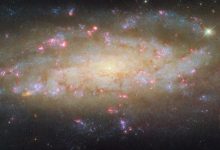 This Hubble image shows NGC 7456, a spiral galaxy located 51 million light-years away in the constellation of Grus. Image credit: NASA / ESA / Hubble / D. Thilker.