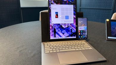 Lenovo inova com laptop que vira de horizontal para vertical