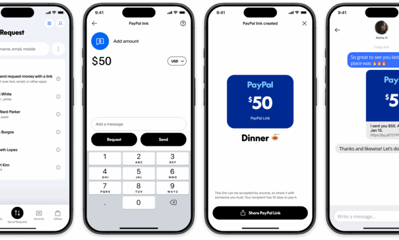 PayPal adiciona links de pagamento que em breve suportarão cripto