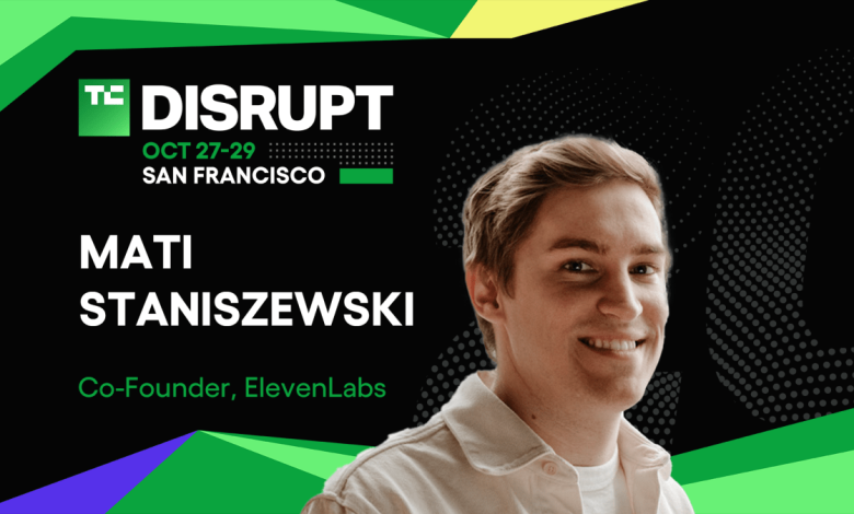 Mati Staniszewski explora captação em IA vocal na Disrupt 2025