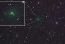 Cometa interestelar 3I ATLAS brilha durante eclipse lunar