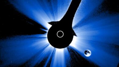 Satélites da NASA capturam a Lua cobrindo o Sol