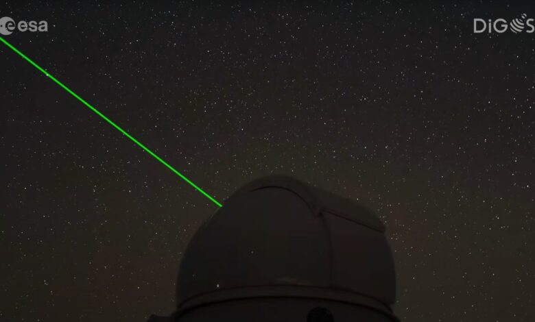 ESA rastreia lixo espacial com telescópios a laser
