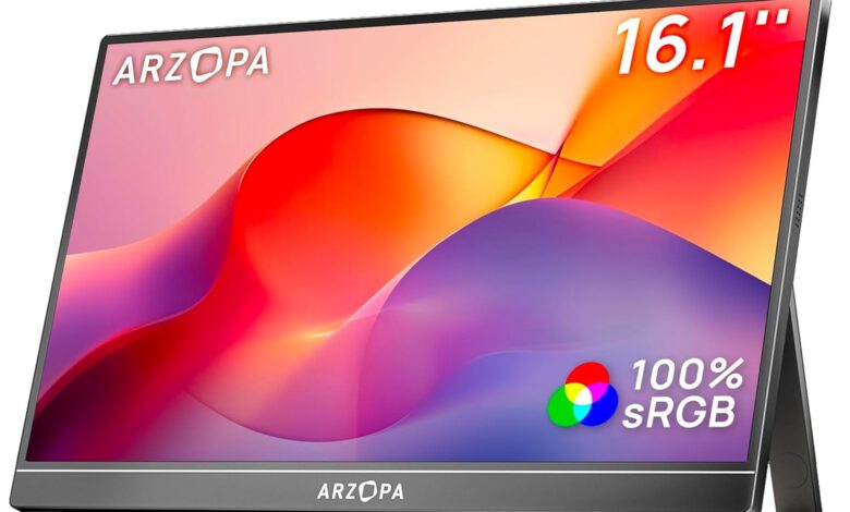 Monitor portátil de 16" é ideal para streaming de games