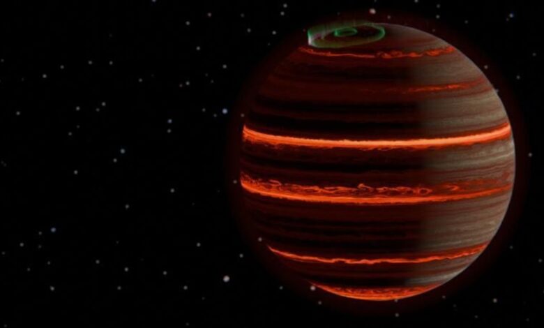 JWST revela clima tempestuoso em exoplaneta sem sol