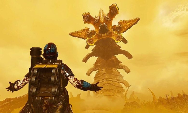 Helldivers 2 elimina Mega Worm com 10 nukes