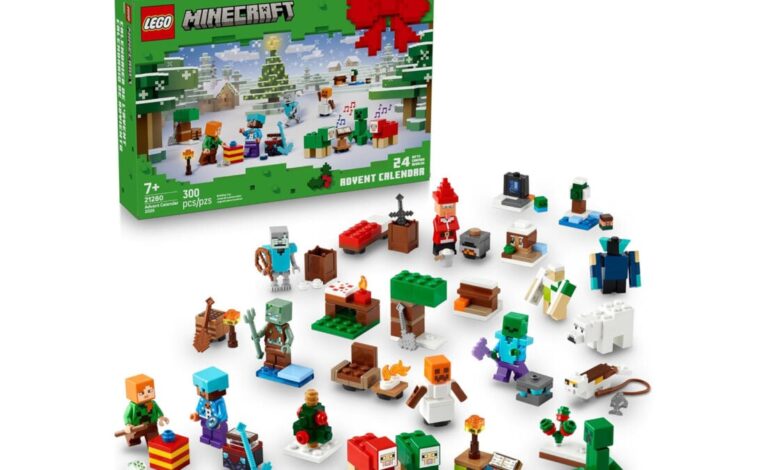 LEGO Minecraft oferece calendário de advento a preço baixo