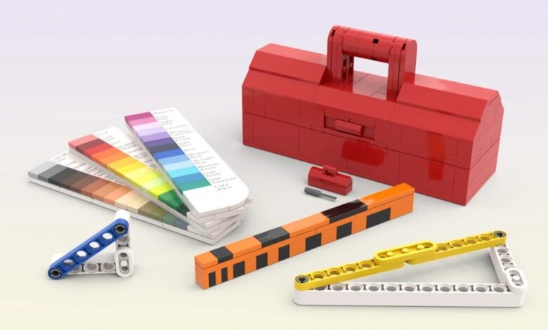 Projeto de LEGO cria caixa de ferramentas funcional com design