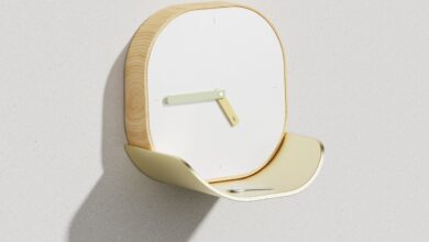 Lotus Clock propõe design minimalista e funcional