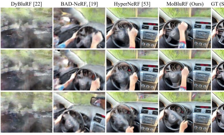 Modelo de machine learning reconstrói cenas 4D em vídeos borrados