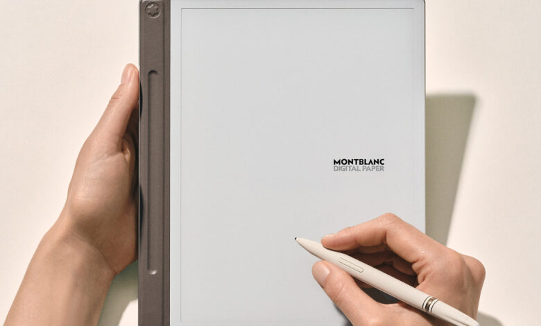 Montblanc transforma cadernos e-papel com design de luxo