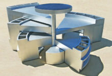 Michael Jantzen apresenta pavilhão que transforma espaço com design