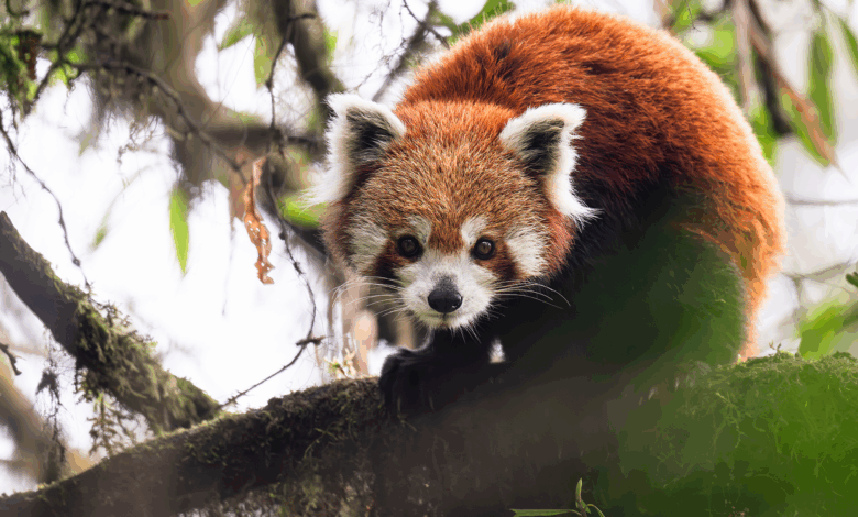 Nova pesquisa destaca red pandas em 11 fotos no seu habitat