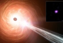 Pesquisa identifica buraco negro crescendo 2,4 vezes o limite