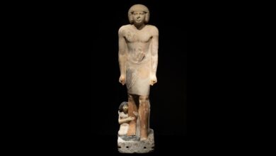 Pesquisa revela estátua única do Antigo Reino em Saqqara