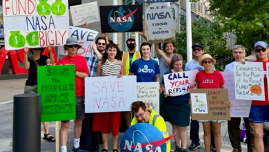 NASA recebe apoio de legisladores em protesto de funcionários