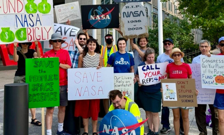 NASA recebe apoio de legisladores em protesto de funcionários