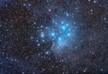 NASA observa lua próxima ao aglomerado estelar Plêiades em 12/9