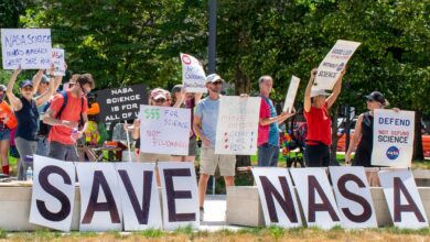 NASA planeja terceira protesta em D.C. contra cortes no financiamento