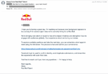 Novos e-mails de phishing visam credenciais do Facebook