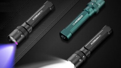 Lanterna EDC revela design inovador com luz UV integrada