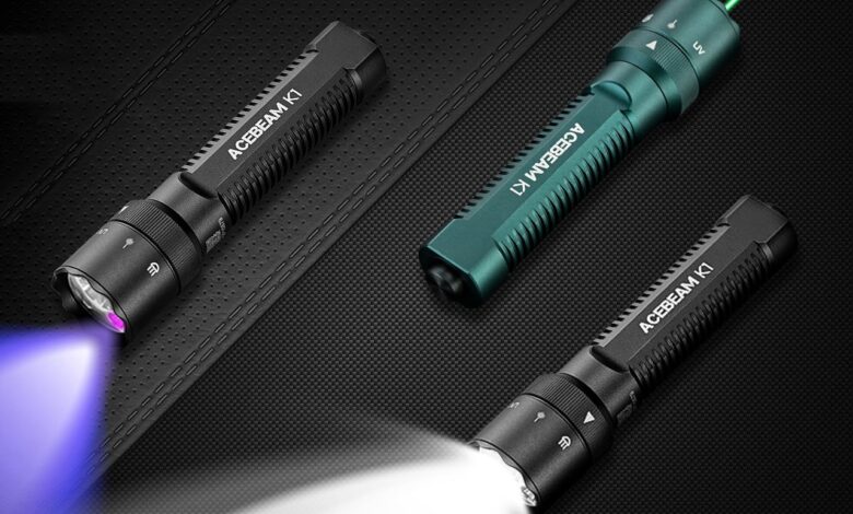 Lanterna EDC revela design inovador com luz UV integrada