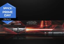 Save $80 no sabre de luz Ahsoka da Star Wars em órbita