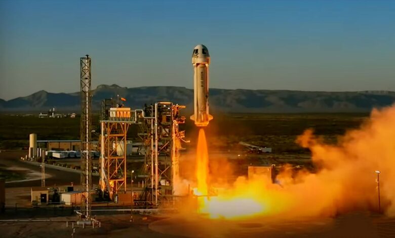 Blue Origin lança turistas no foguete New Shepard