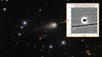 Astrônomos registram jato gigante de 3I/ATLAS em pesquisa