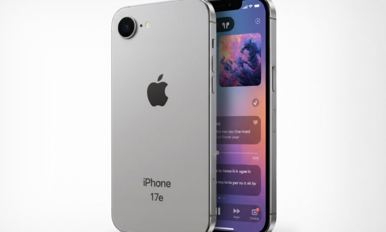 Apple mantém notch no design do iPhone 17e em 2026