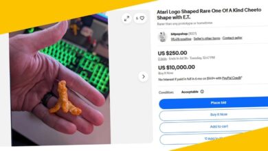 Cheeto em forma de logo da Atari viraliza entre gamers