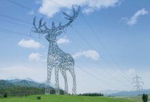 Áustria transforma linhas de energia em design sustentável de animais
